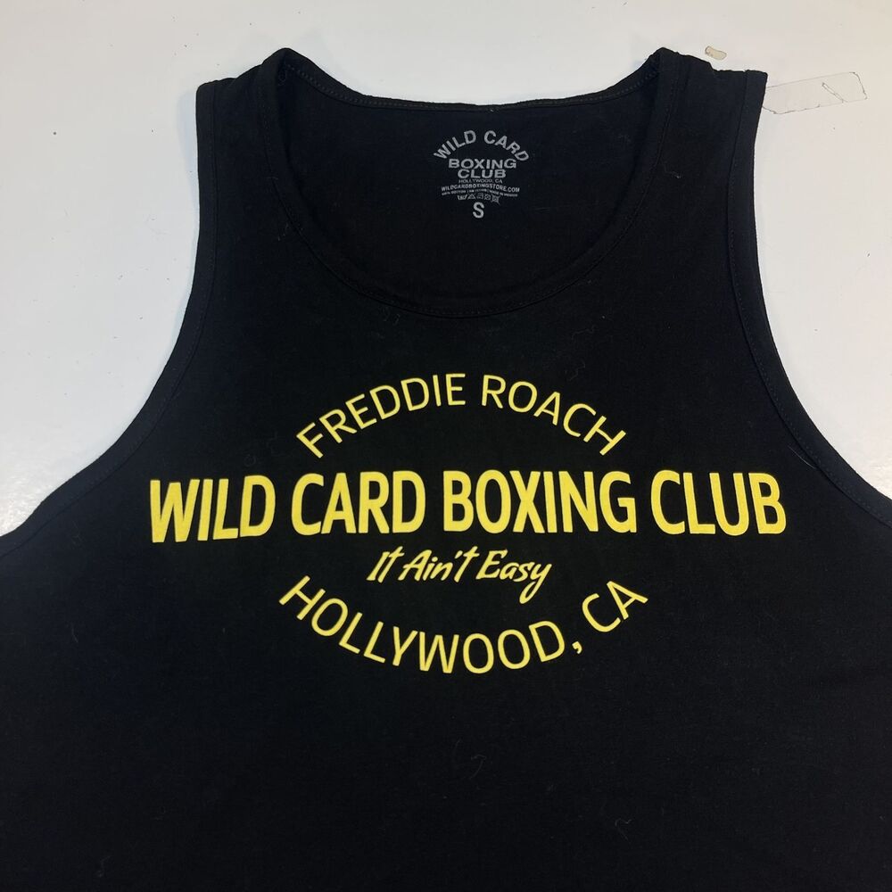 FREDDIE ROACH Fighter Wild Card Boxing Club Gym Hollywood Tank Top T Shirt Sz S